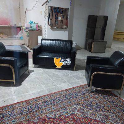 نیم ست ۴ نفره اطلس طلایی